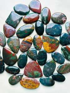 Bloodstone อัญมณีหลวมหินบลัดสโตนธรรมชาติหินบลัดสโตน - Product Image 4