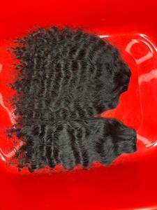 Extensions de Cheveux Humains Ondulés Naturels Indiens 100% Bruts, Cheveux de Temple Vierges Premium, Tissage Double Épaisseur Doux et Épais, Naturel - Product Image 1