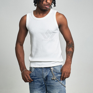 Débardeur de basketball noir personnalisé pour homme, col rond, sans manches, en maille respirante, polyester sublimé, maillot de sport athlétique - Product Image 1