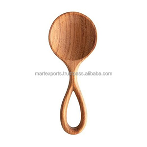 Modern Luxury Artisan Wooden <b>Spoon</b> Handcrafted Natural Eco-friendly Cooking Utensil for Home Kitchen Chef Dining <b>Table</b> Party Use - Product Image 6
