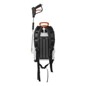 "4 Gallon Plastic Battery-<b>Powered</b> Backpack <b>Sprayer</b> with 2 Wands & 8 Nozzles Adjustable 0-90 PSI 4-Hour Runtime" - Product Image 1