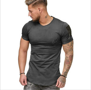 En's Fashion Street-Camiseta de manga corta con cuello redondo para hombre y mujer, camisa masculina de corte entallado con estampado de líneas largas, de talla grande - Product Image 1