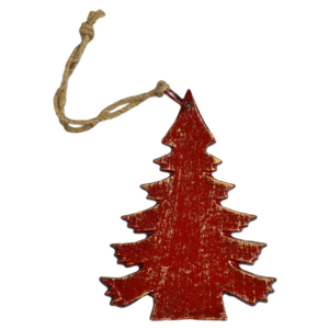 Décoration de Noël en métal massif peint, design finition métallique, pour suspendre - Product Image 1