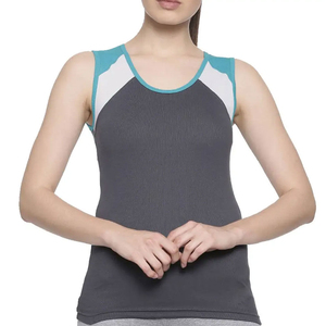 Summer Casual Fashionable Women Knitted Tank <b>Top</b> Spandex/Cotton Breathable Eco-Friendly Quick Dry High Quality Short - Product Image 1
