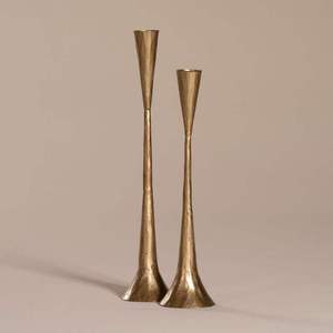 Premium <b>Brass</b> Candle <b>Holder</b> with Heat Resistant Decorative Stand for Living Room Coffee Table Hotels and Luxury Interior Styling - Product Image 2