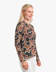 Camiseta de Manga Larga con Camuflaje para Mujer, al por Mayor, Premium, Informal, Diseño Personalizado, Ropa de Marca Privada - Product Image 3