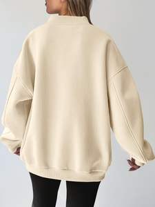 Hauts décontractés surdimensionnés confortables pour femmes, sweat-shirts à capuche avec poches pour l'automne - Product Image 2