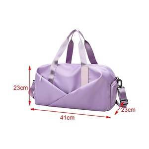 Sports Fitness Yoga Waterproof External <b>Frame</b> <b>Canvas</b> Luggage Tote Duffel Travel Bag with Shoe Compartment 30-40L - Product Image 6
