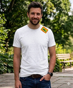 Camiseta de Hombre, Nuevo Estilo, Hombros Caídos, 100% Algodón, Tallas Grandes, Corte Regular, Secado Rápido, Transpirable, con Patrón, Manga Corta, Tejido de Punto - Product Image 5