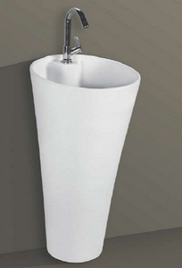 Lavabo de una Pieza TORUS L380 W380 H870mm para Baño, Apto para Hoteles, Escuelas, Hospitales, Villas y Apartamentos - Product Image 3