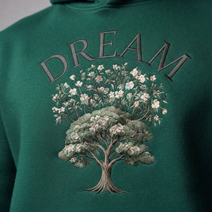 Embroidered 100% Cotton Fashion Outfit Comfortable Stylish Casual Clothing Hooded Pullover <b>Sweatshirt</b> With <b>White</b> Flame Stitching - Product Image 6