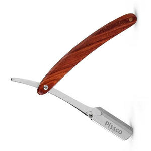 มีดโกนหนวดแบบพับได้ ใบมีดสแตนเลส สำหรับโกนหนวดแบบแมนนวล  ใบมีดตรง ปลอดภัย - Product Image 4