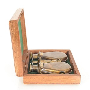 Folding Binocular in <b>wood</b> <b>box</b> - Product Image 3