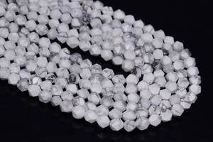 ลูกปัดฮาวไลท์ทรงดาวเจียระไน ลูกปัดพลอยแท้ธรรมชาติ ร้อยเป็นเส้น ขายส่งจำนวนมากสำหรับทำเครื่องประดับ - Product Image 5