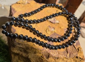 6.50 MM Black faceted Round Cut Moissanite Beads Hand Made Faceted Cut Making For jewelry - Product Image 5