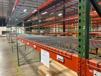 Sistema di scaffalature industriali certificate a 5 livelli con montanti a goccia, scaffalatura per magazzino in acciaio resistente per carichi pesanti