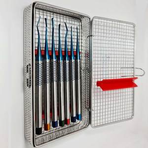 Juego de 7 elevadores dentales de acero inoxidable alemanes PDL Proximators Luxating con cassette, instrumentos quirúrgicos dentales de calidad estadounidense y europea. - Product Image 2