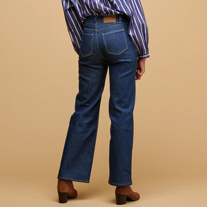 Fashion Slim Fit Mid Waist Denim <b>Jeans</b> Women's Classic Casual Regular Fit <b>Elastic</b> Waist Breathable Anti Wrinkle Polyester Cotton - Product Image 3