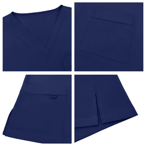 Conjuntos de Uniformes Médicos de Algodón Sostenible de Alta Calidad para Mujer, con Tela Reciclada y Tecnología de Detección de Agujas, para Uso Hospitalario - Compra en Línea - Product Image 4