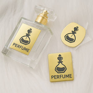 Étiquette de flacon de parfum en métal personnalisée avec logo de marque en relief du fabricant - Product Image 6