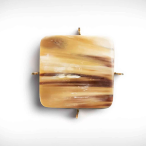 Ensemble de sous-verres en corne véritable, fabrication artisanale supérieure, qualité premium pour hôtels, restaurants, bars, cafés, maisons, décoration de table, protection - Product Image 3