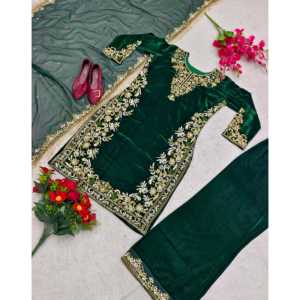 Top en velours de créateur-Pent avec Dupatta Set for Party Wear Groom - Product Image 5