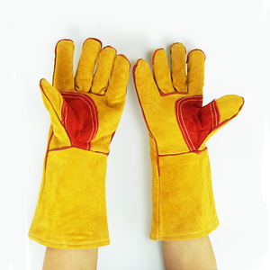 Gants de sécurité pour le soudage, à manchette longue, résistants aux coupures mécaniques, anti-vibrations, antidérapants, anti-chaleur, respirants/confortables - Product Image 2
