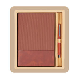 Set de Regalo de Agenda y Bolígrafo de Cuero PU con Grabado Personalizado para Oficina, Caja de Regalo de Color Personalizado para Regreso a Clases y Navidad - Product Image 1