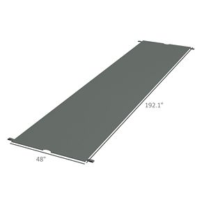 2 Pezzi Telo di Ricambio per Pergola Grigio Scuro Facile da Installare, Protezione UV, per Pergola 3x3m - Product Image 3