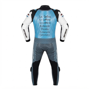 Combinaison de moto en cuir sur mesure de qualité supérieure MotoCP Racing 1 pièce, équipement de conduite avec bosse niveau 2 CE, fabriquée sur mesure - Product Image 2