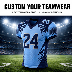 Camiseta de Rugby Personalizada para Hombre, Azul Claro, Manga Corta, Sublimada, Transpirable, Ajuste Atlético, Ropa Deportiva de Equipo - Product Image 2