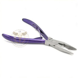 Pinzas Profesionales para Extensiones de Cabello con Microlink, Herramienta de Instalación de Anillos Micro y Nano Beads de Acero Inoxidable de Alta Calidad, Fábrica OEM - Product Image 6