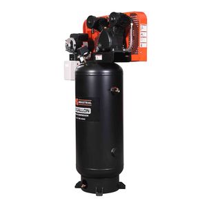 Compressore d'aria elettrico stazionario da 60 galloni e 5 HP con tempo di riempimento di 5 minuti, motore a induzione 230V, serbatoio verticale lubrificato TMG ACE65 - Product Image 2