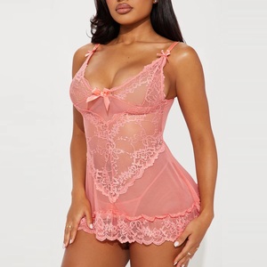 Vêtements de nuit sexy à bas prix, best-sellers, incluant des chemises en satin, des nuisettes et des ensembles de pyjamas élégants pour femmes. Fabriqué au Bangladesh. - Product Image 3