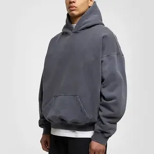 เสื้อฮู้ดขนแกะสำหรับผู้ชายแบบปรับแต่งได้สำหรับฤดูหนาว เพิ่มข้อความและดีไซน์ของคุณเองได้ คุณภาพสูง - Product Image 6