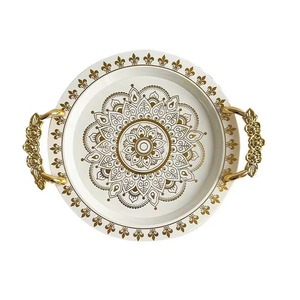 Assiettes de présentation en métal de qualité garantie, style unique, décoratives, pour mariages et usage domestique, vente chaude, prix de gros abordable. - Product Image 6