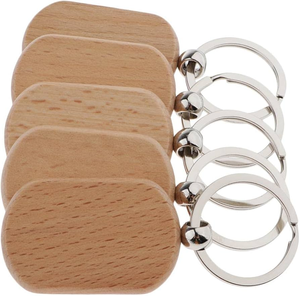 พวงกุญแจไม้ พิมพ์ลายกราเวียร์ พกพาสะดวก ราคาสุดคุ้ม - Product Image 1