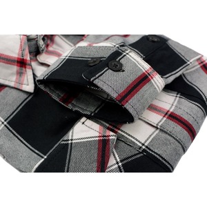 Top Quality Urban Heritage Plaid Flannel <b>Shirt</b> Classic Black <b>White</b> Red Check Button Down <b>Long</b> <b>Sleeve</b> Casual Cotton Workwear - Product Image 5