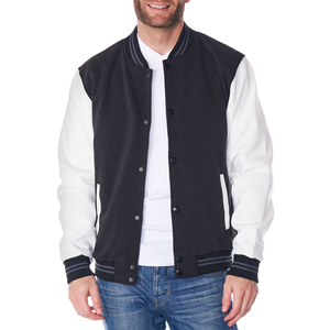 OEM Wholesale Custom Winter Outdoor Sport Windproof <b>Waterproof</b> <b>Warm</b> Padded Cotton Fleece Quilted Men's Varsity Jackets - Product Image 2