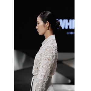 กระโปรงผู้หญิงทรงเอไลน์ยาว EVELISSE รุ่นรักษ์โลก สำหรับทุกฤดูกาล น้ำหนัก 500 กรัม ความยาว 100 ซม. สีขาว สีดำ - Product Image 5