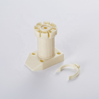 Pieds de meuble réglables 60-150 mm, sans outils, capacité de charge 330 lbs, pieds de nivellement en plastique avec clips de fixation