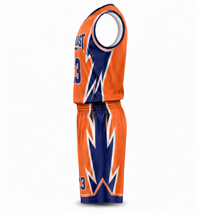 Custom Breathable Basketball Jerseys with Front Logo Sublimation Uniform Set OEM Team Sportswear Wholesale - Product Image 5