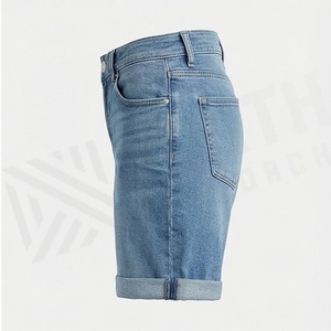 Shorts en jean pour femmes, taille haute, mode estivale, style streetwear, couleur personnalisée, vêtements haut de gamme, tenue tendance - Product Image 3