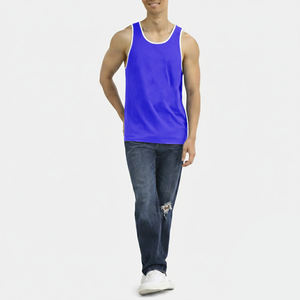 Débardeurs de sport personnalisés en coton pour hommes, grande taille, pour la musculation et le fitness - Product Image 5