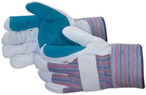Guantes de Seguridad de Cuero de Primera Calidad, Amarillos, Resistentes a la Abrasión, Antideslizantes, para Uso General, con Puño Recto - Product Image 6