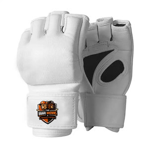 Guantes de MMA de Cuero para Entrenamiento Profesional 2026 con Palma Reforzada, Ligeros y con Correa de Muñeca Segura con Cierre de Gancho y Bucle - Product Image 1