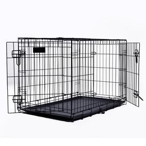 Fabricant vente en gros 24 30 36 42 <span class=keywords><strong>48</strong></span> pouces noir pliable cage pour chien cage pour chien - Product Image 5