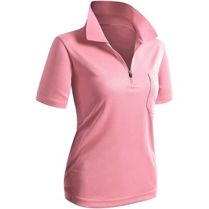 Camisetas Polo de Mujer Tejidas, Suministro Directo de Fábrica, Estilo Casual, Color Sólido, Logotipo Personalizado Impreso, MOQ Bajo, Solo para Venta - Product Image 3