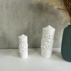 Conical Cylinder Aromatherapy Candle Flower Cylinder Gypsum <b>Resin</b> Candle <b>Silicone</b> Mold - Product Image 2