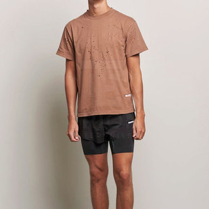 Camiseta Desgastada de Último Diseño 2026, Ropa Casual de Buena Calidad, Camisetas Desgastadas 100% Algodón en Venta - Product Image 4